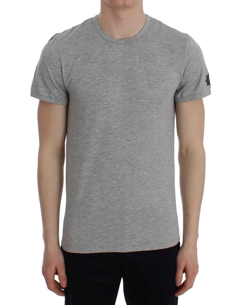 Ermanno Scervino Men's Crew-Neck Underwear T-Shirt Grey SIG30668 - IT48 | M