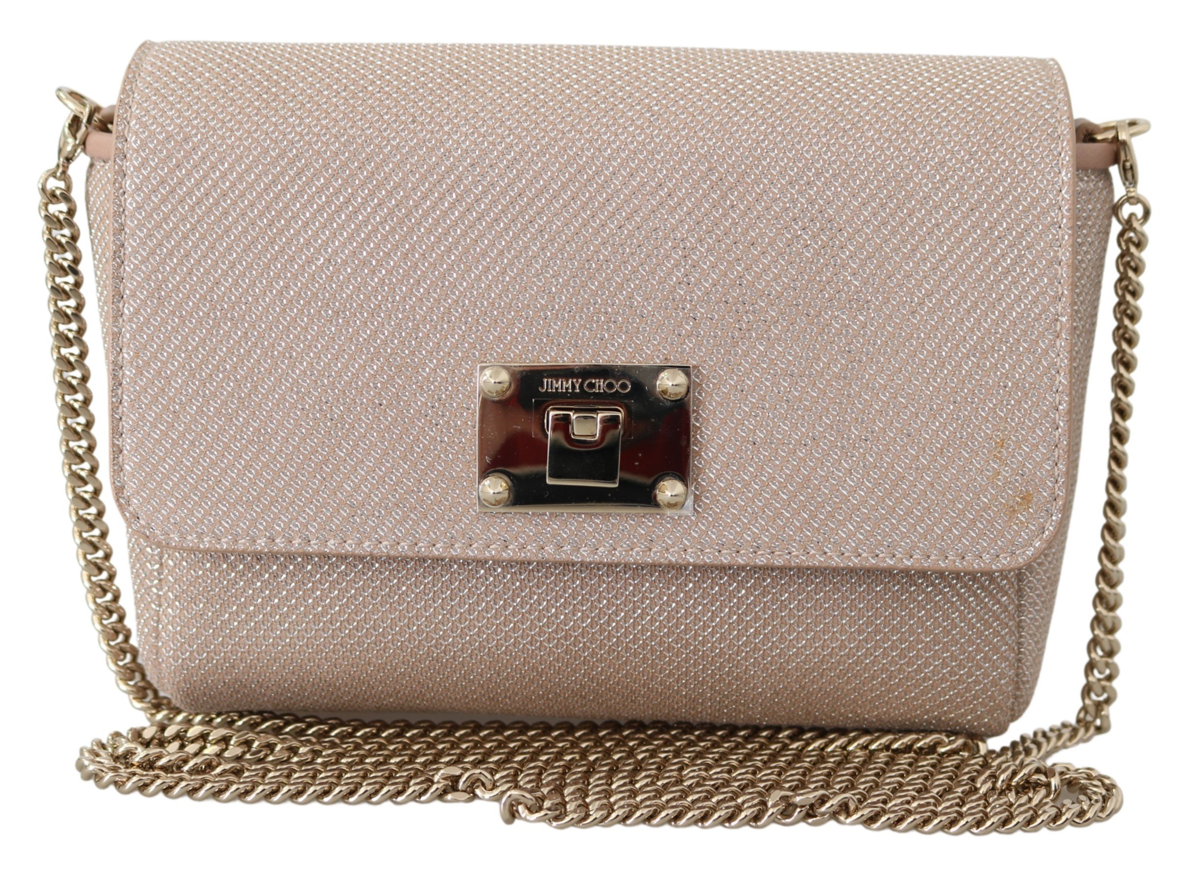 Jimmy Choo Women's Ruby Lace Crossbody Bag Powder Pink 1436027