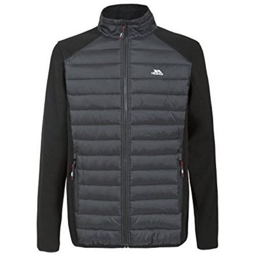 Trespass Men's Saunter Fleece Hybrid Jacket Black T_Trespass Saunter - S Black