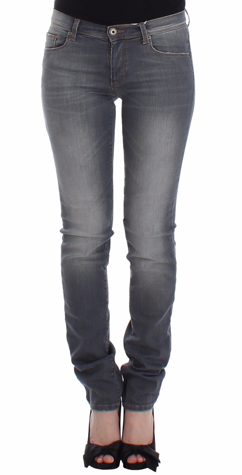 Ermanno Scervino Women's Slim Jeans Grey SIG12449 - W26