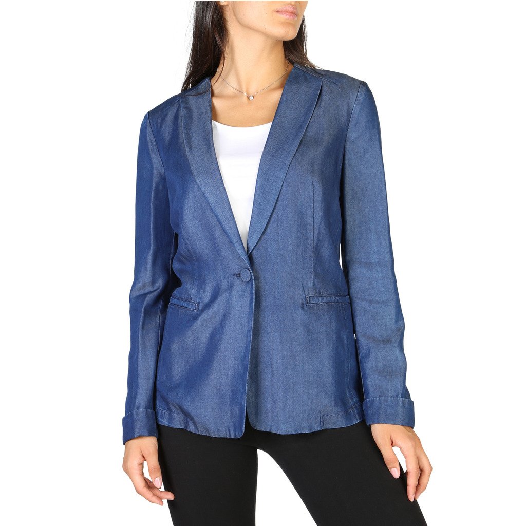 Emporio Armani Women's Blazer Blue 3Y2G1R2D26Z - blue 46 EU