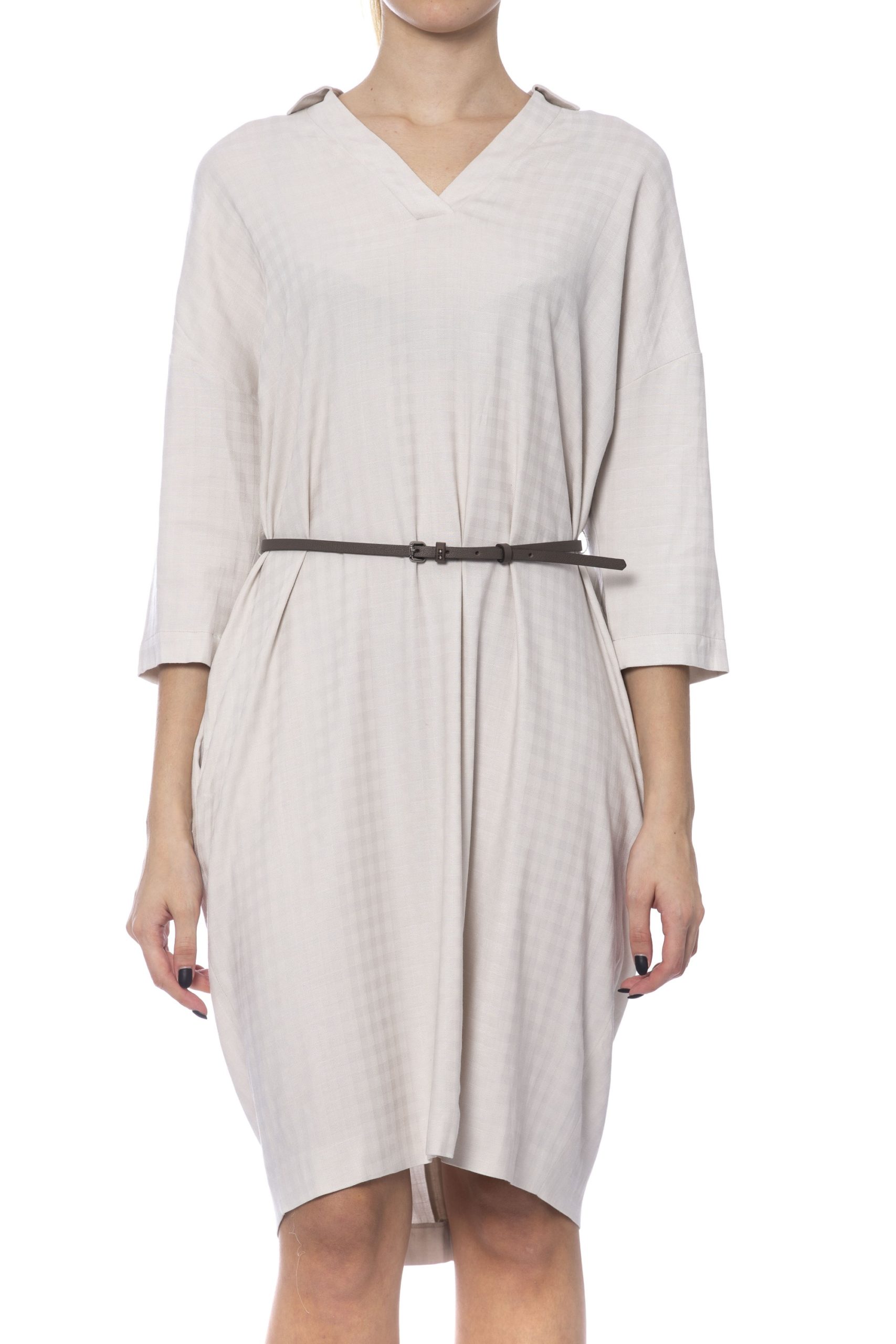 Peserico Women's Dress Beige PE992070 - IT42 | S