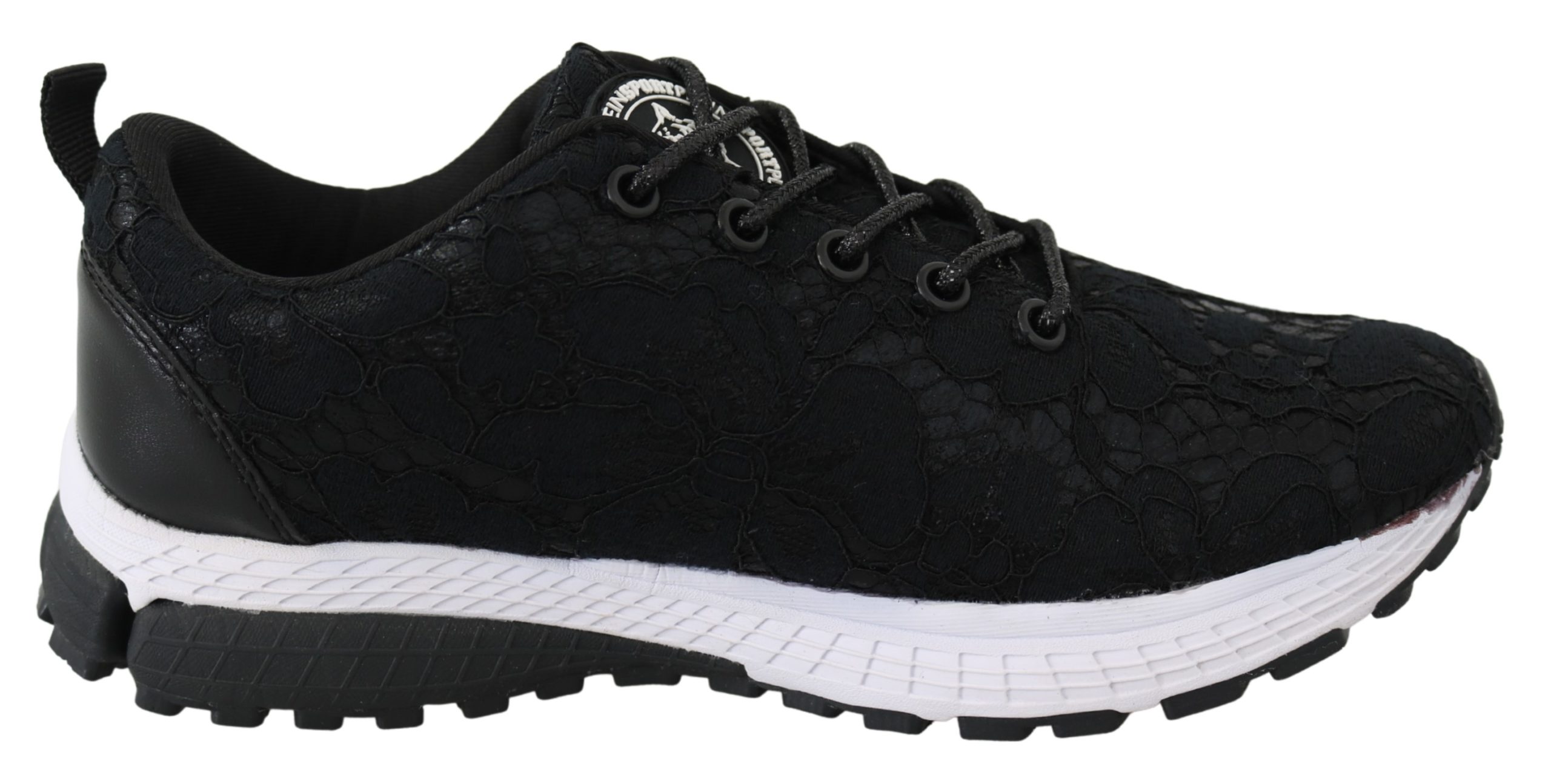 Black Polyester Runner Umi Sneakers Shoes - EU36/US6