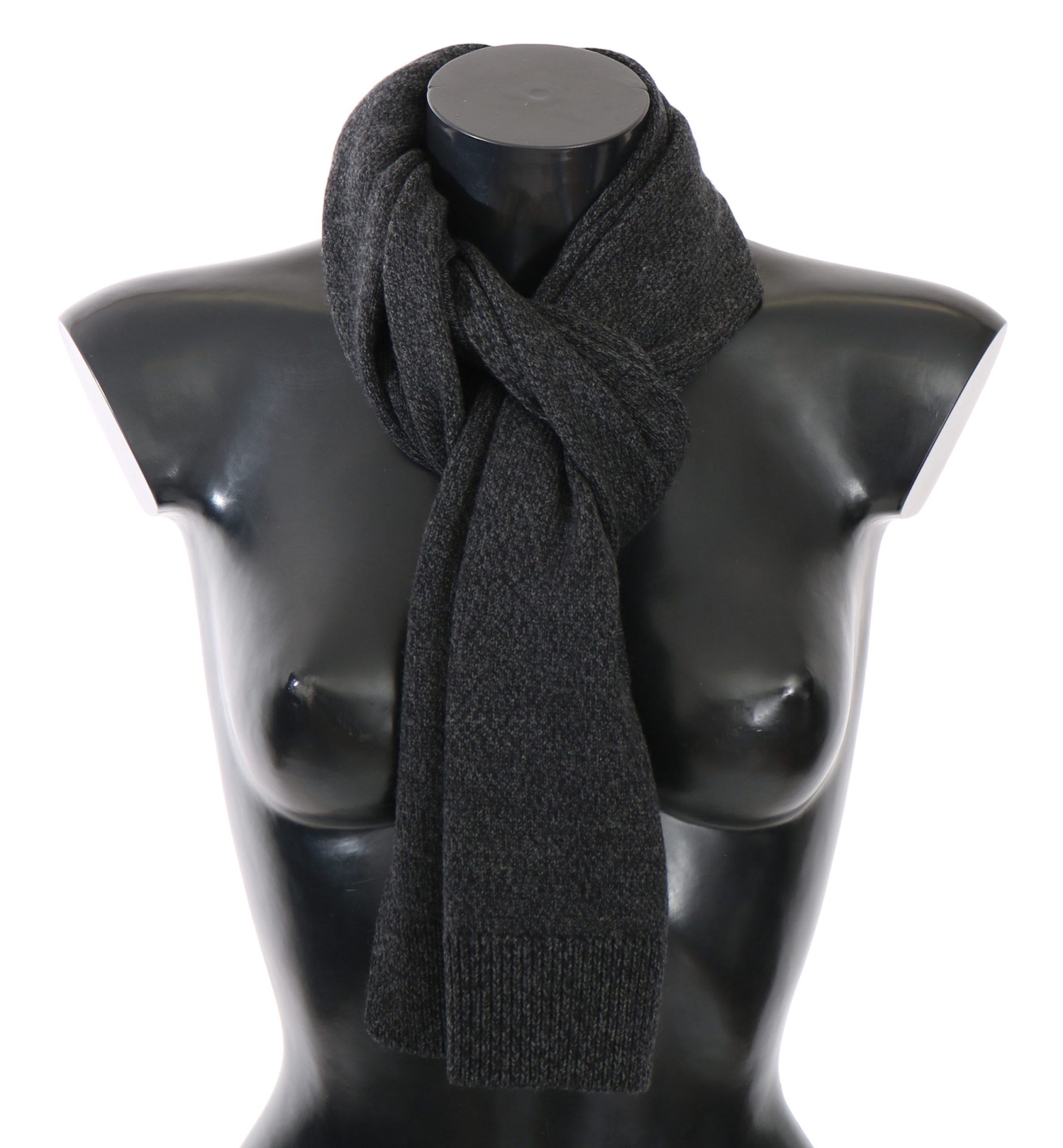 Dolce & Gabbana Men's Wool Silk Scarf Gray