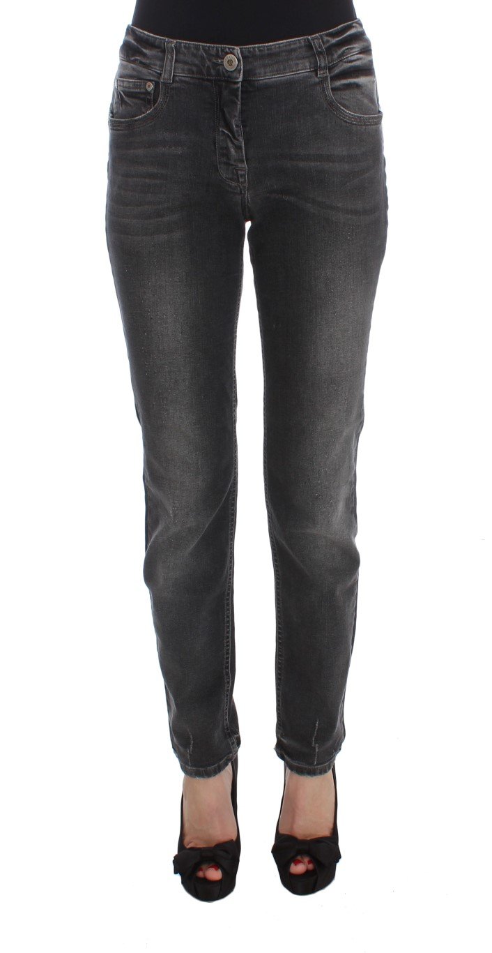 Ermanno Scervino Women's Cotton Blend Stretch Jean Gray SIG30287 - W31