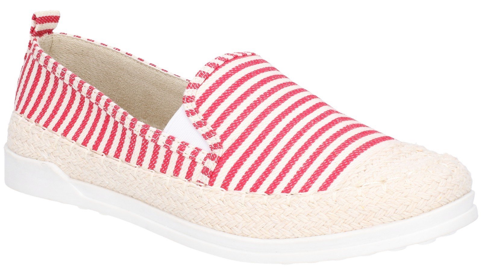 Fleet & Foster Women's Paradise Nautical Loafer Pink 28285-47535 - Red 3