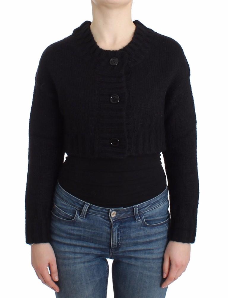 John Galliano Women's Cropped Cardigan Black SIG12097 - XS