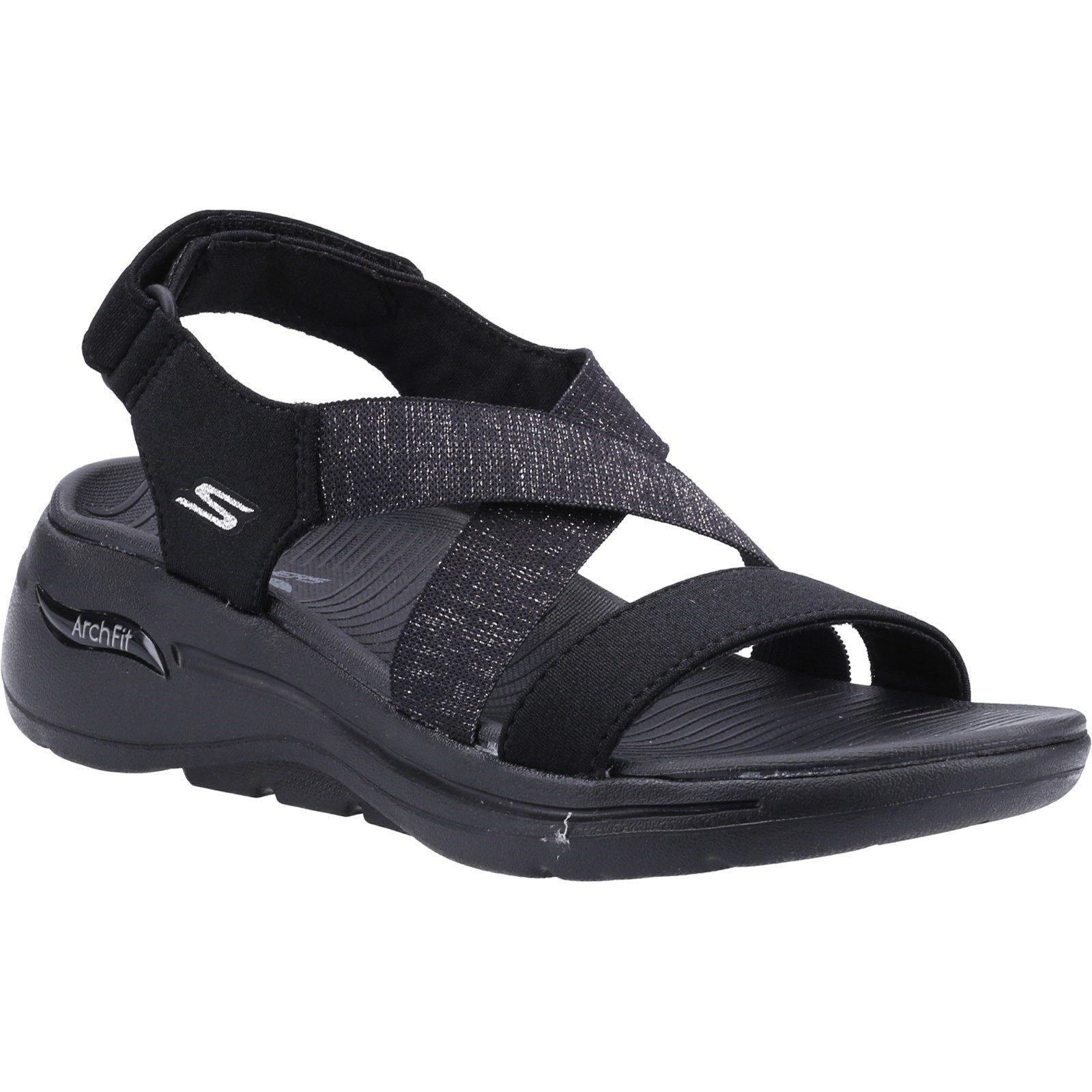 Skechers Women's Go Walk Arch Fit Astonish Summer Sandal Various Colours 32153 - Black 4