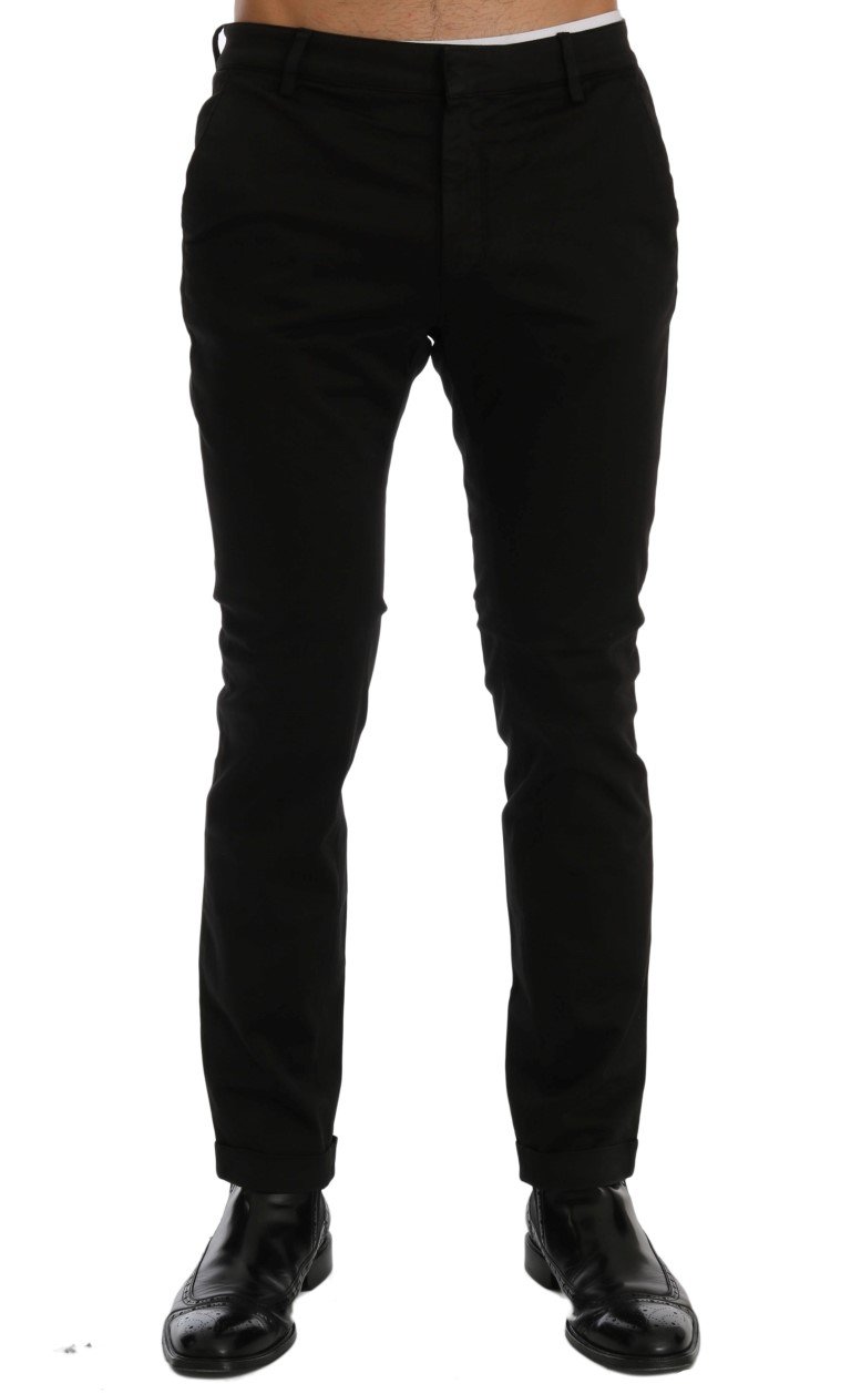 Costume National Men's Slim Fit Cotton Stretch Trouser Black SIG60460 - IT46 | S
