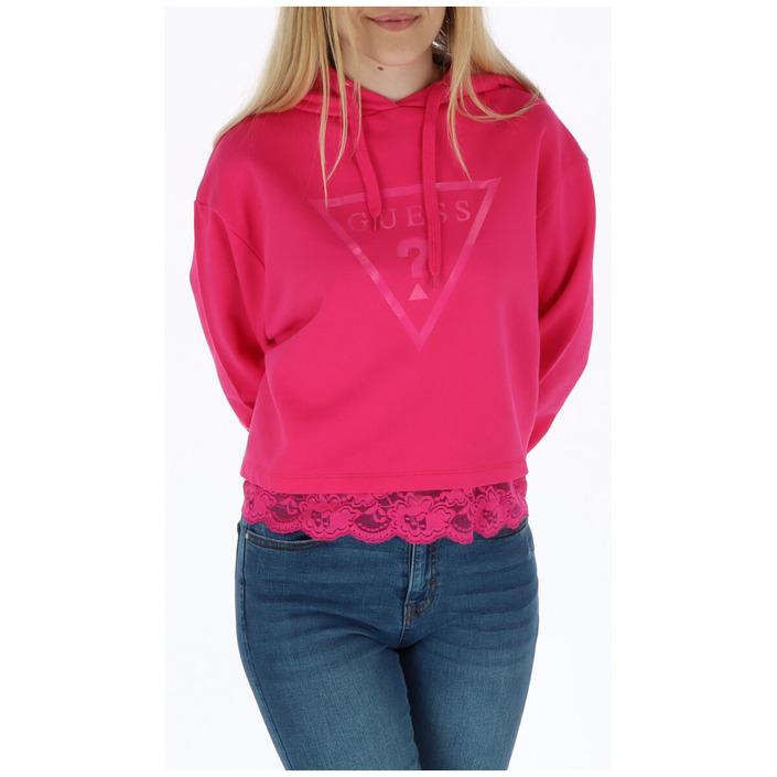 Guess Women's Sweatshirt Fuchsia 258503 - fuchsia XS