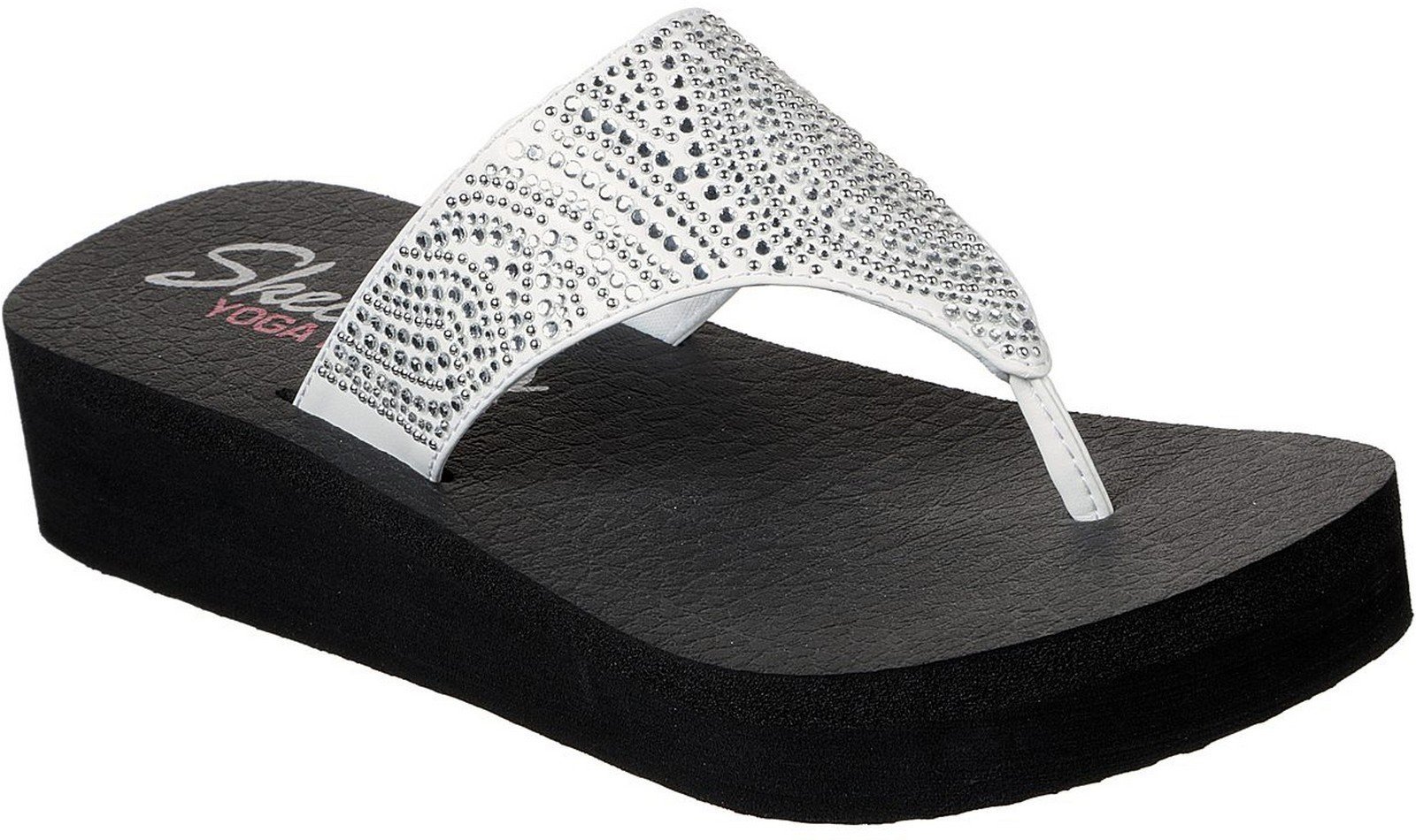 Skechers Women's Vinyasa Stone Candy Sandal Various Colours 30331 - White 3