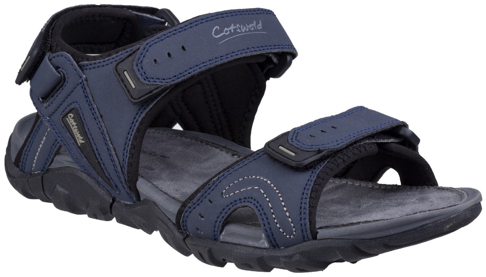 Cotswold Men's Rodmarton Touch Fasten Walking Sandal Various Colours 28243 - Navy/Grey 7