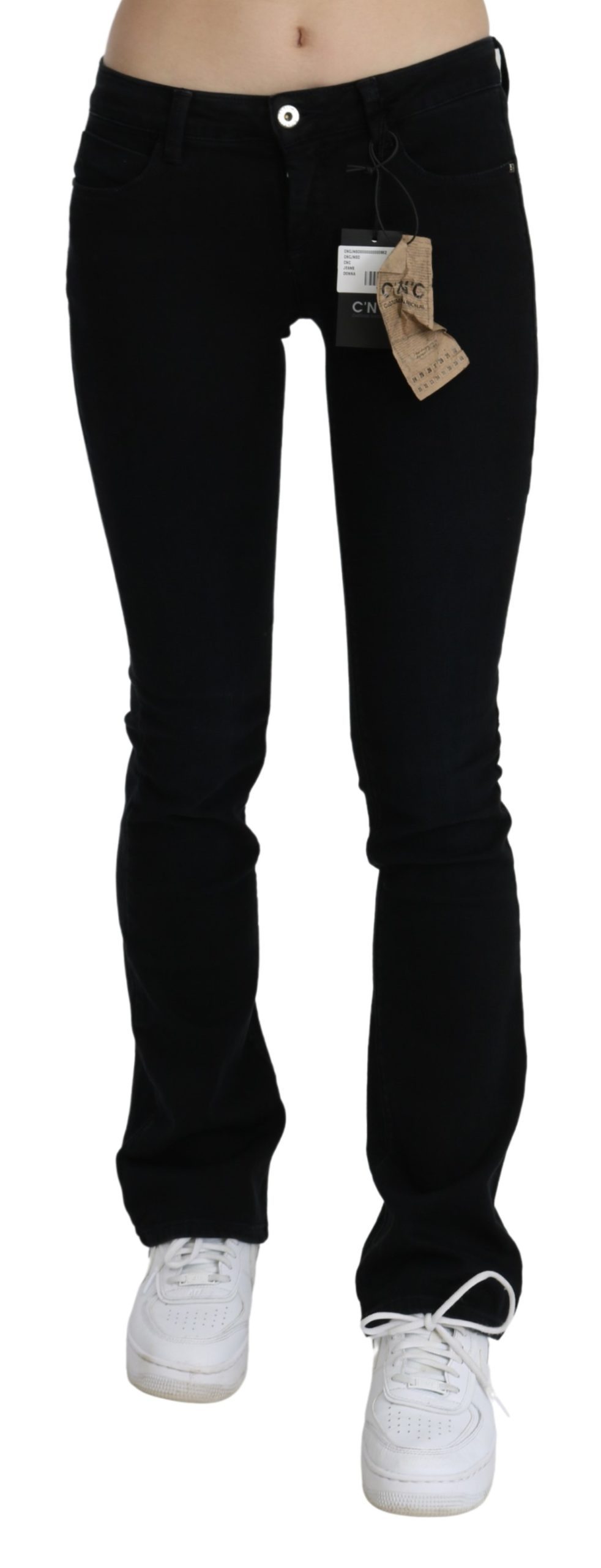 Costume National Women's Low Waist Skinny Denim Cotton Jeans Black PAN70717 - W26