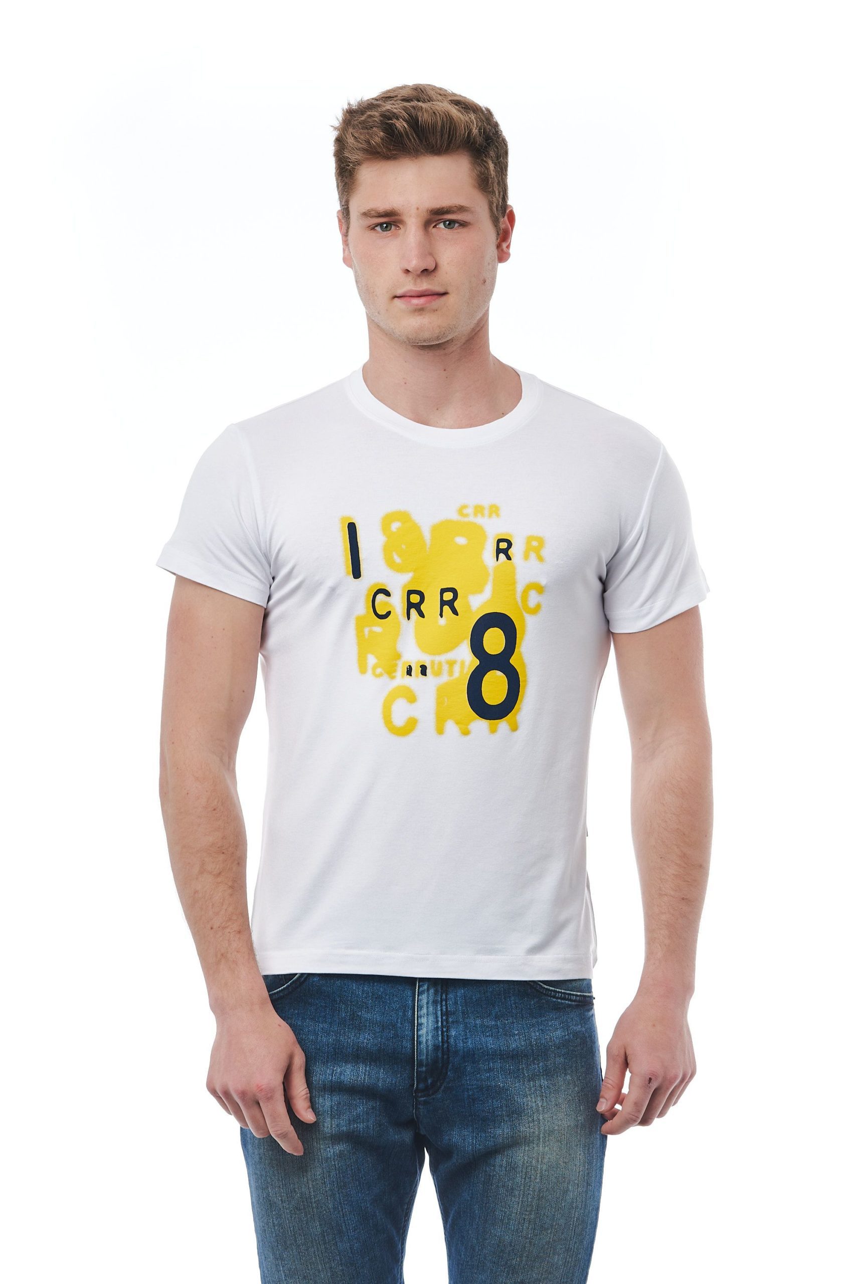 Cerruti 1881 Men's Ghiaccio Ice T-Shirt White CE1409987 - M