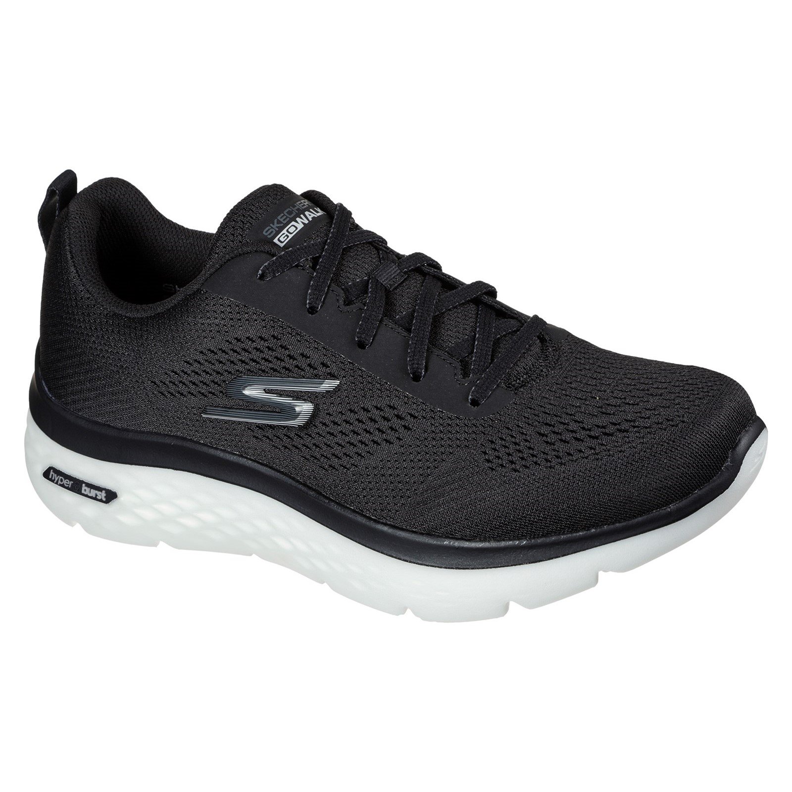 Skechers Men's Go Walk Hyper Burst Trainer Various Colours 32725 - Black/White 12