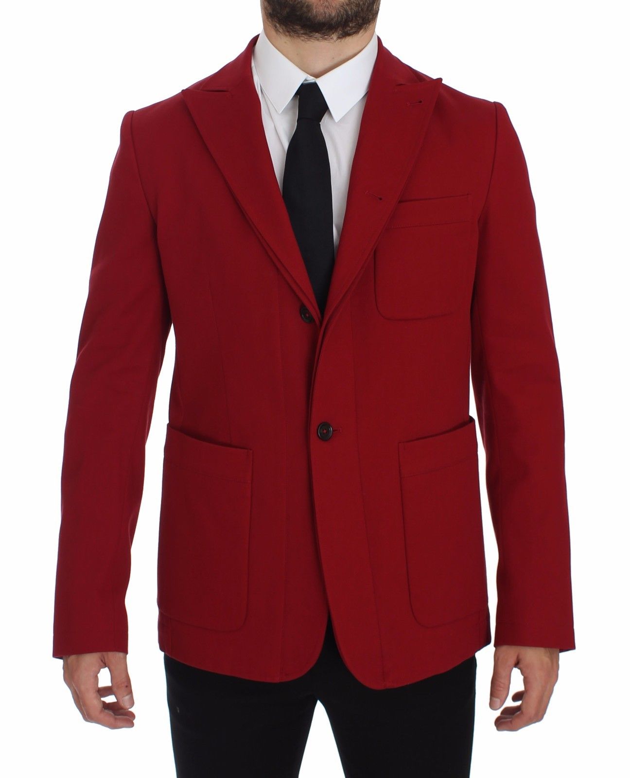 Dolce & Gabbana Men's Cotton Stretch Blazer Red GTT10106 - IT50 | L