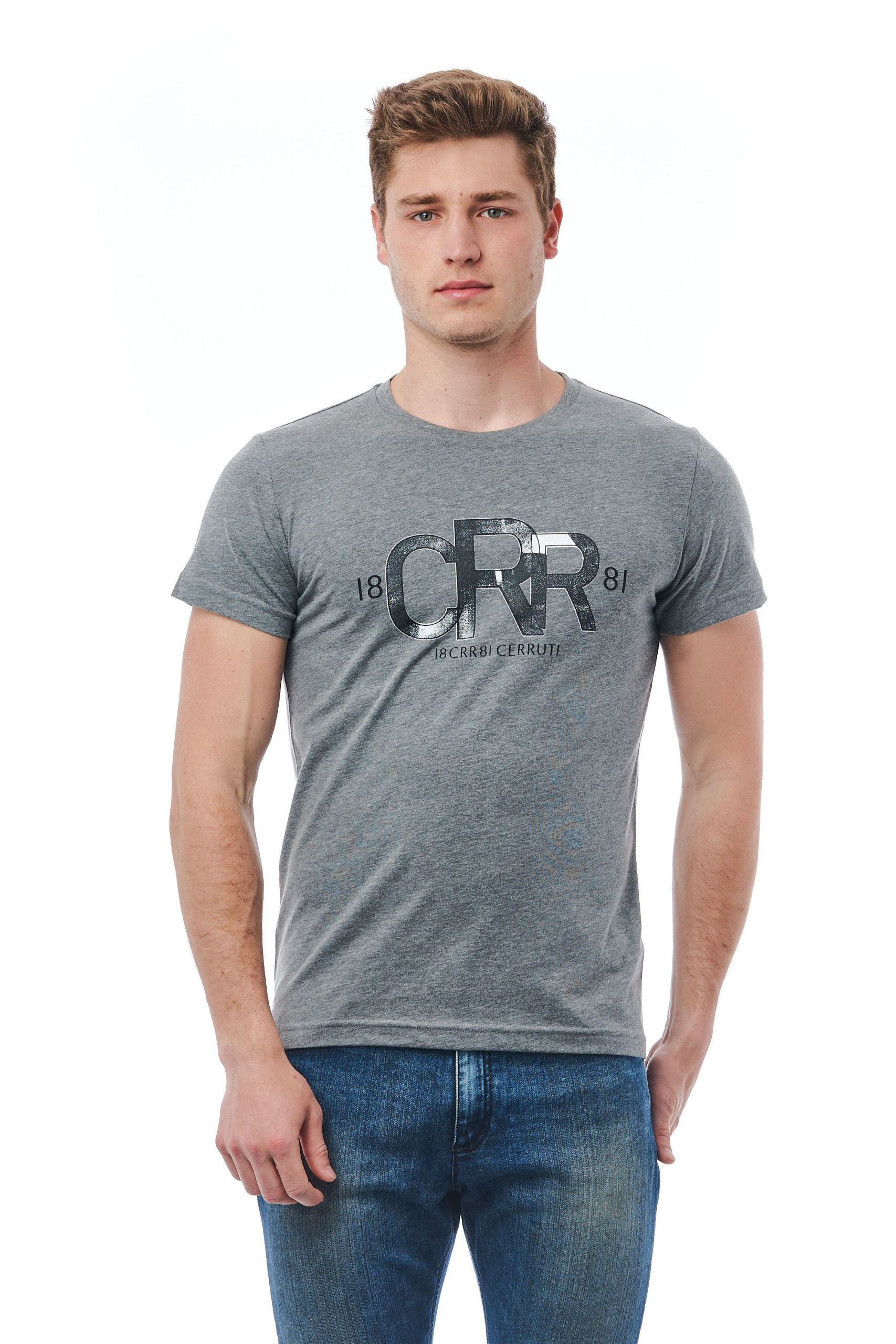 Cerruti 1881 Men's Gri Md Grey T-Shirt Gray CE1409880 - M
