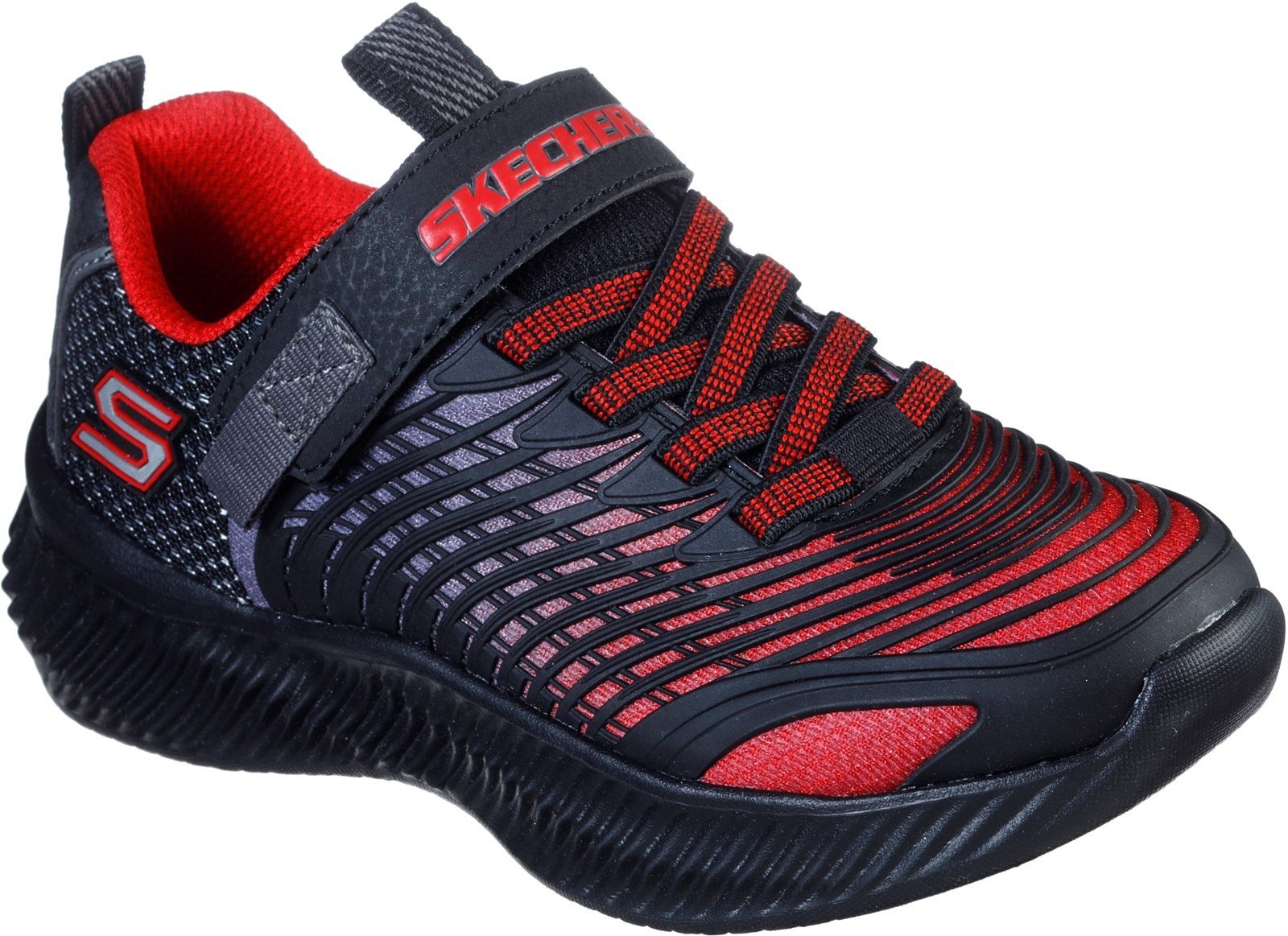 Skechers Kid's OpticoÂ Sports Trainer Various Colours 31175 - Red/Black 9.5