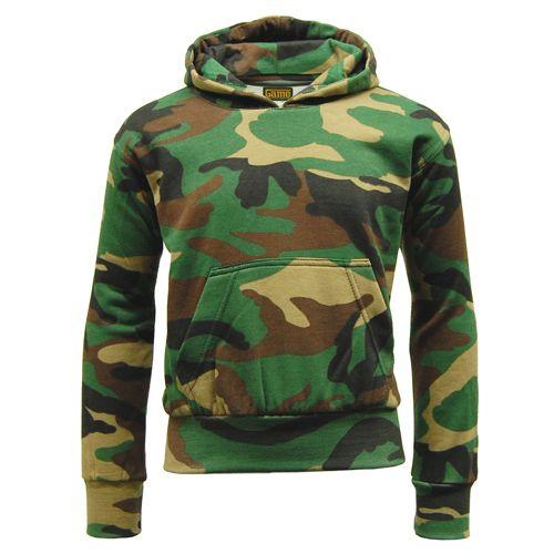 Game Technical Apparel Kid's Tracksuit Army Game Woodland - 7 to 8 Years Hoodie
