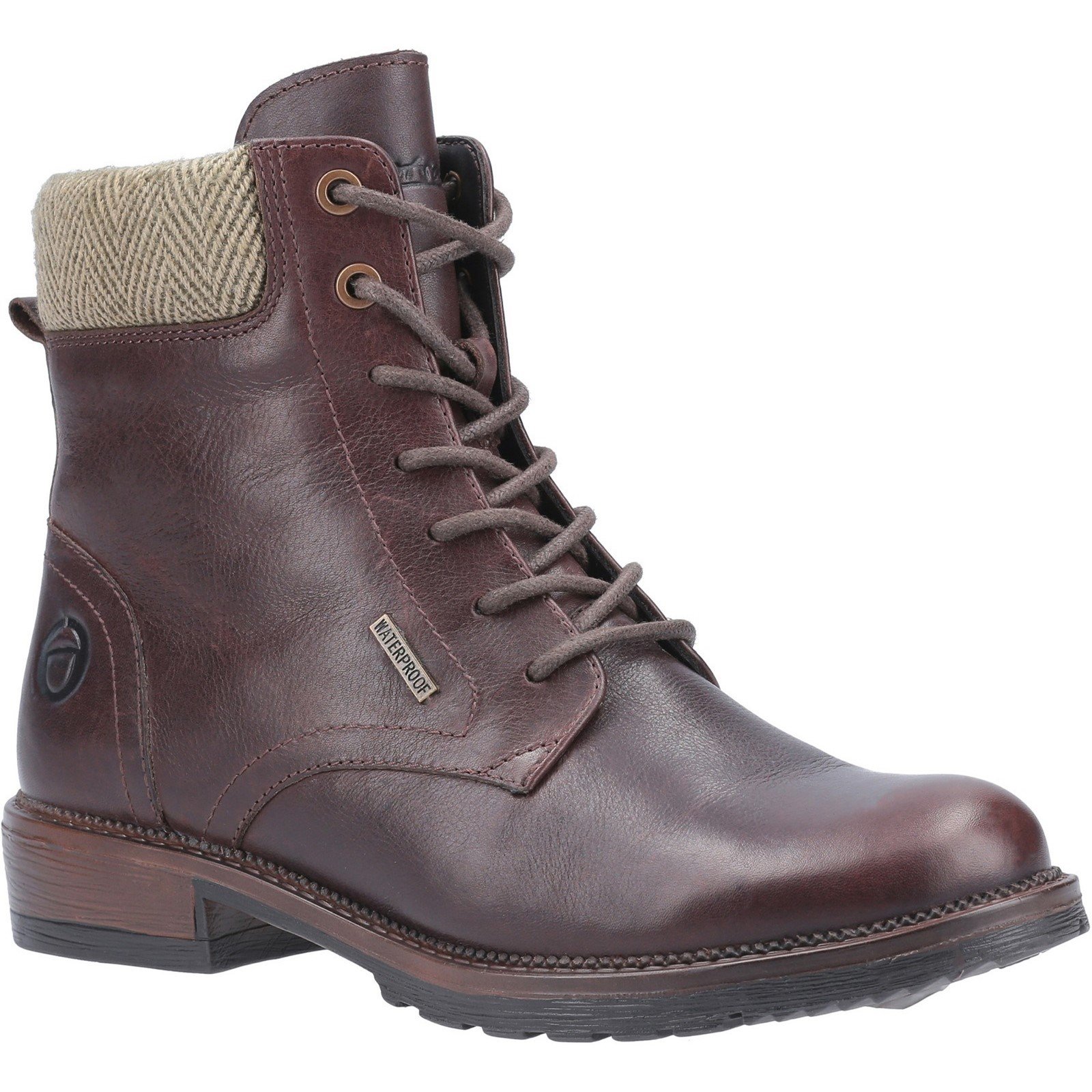 Cotswold Women's Minety High Top Lace Up Ankle Boot Brown 29249 - Brown 3