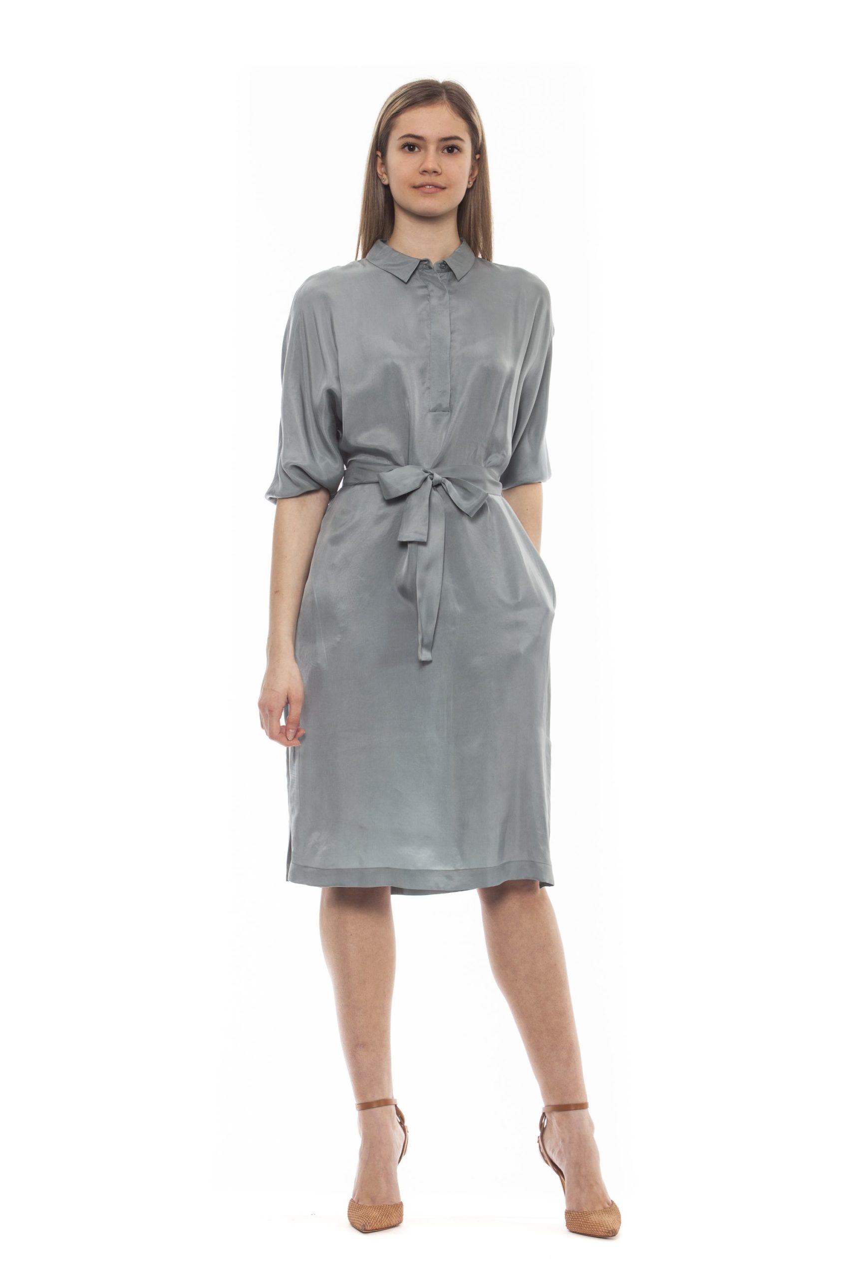 Peserico Women's Verde Dress Green PE1383224 - IT42 | S