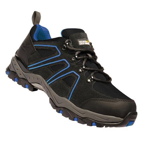 Regatta Men's Pro Downburst Low-Rise Safety Trainer Multicolor T_TRK125 - Black/Blue Trim UK-11