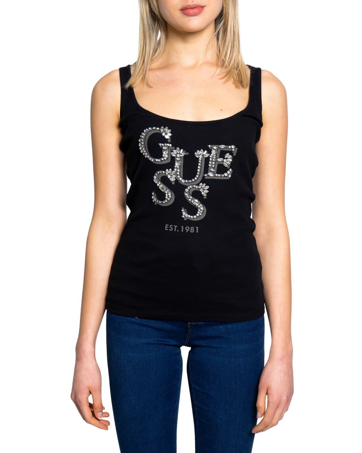 Guess Women's Tank Top Various Colours 219264 - black S