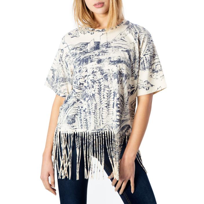 Desigual Women's T-Shirt Beige 170657 - beige XS