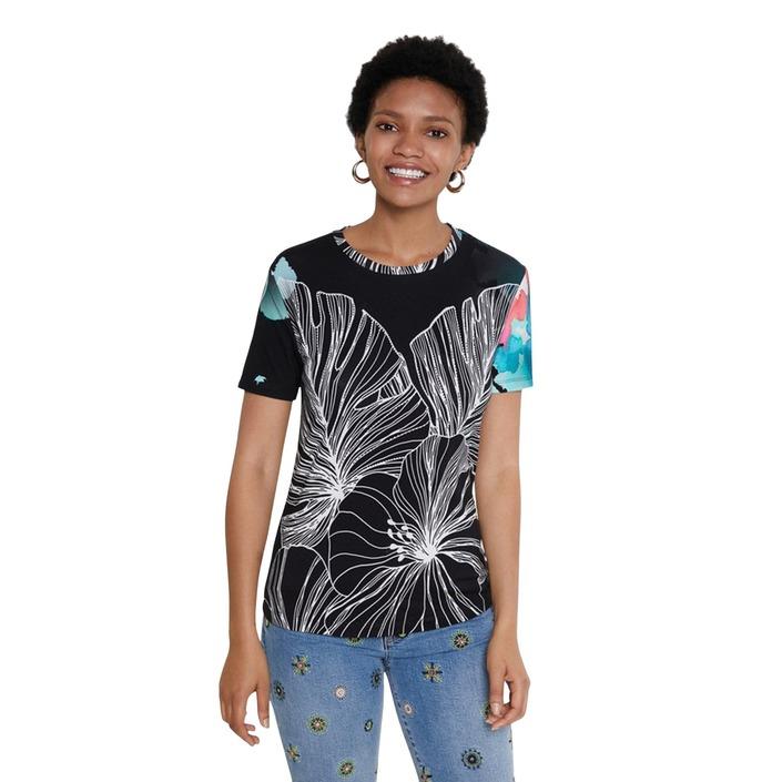 Desigual Women's T-Shirt Black 189165 - black XS