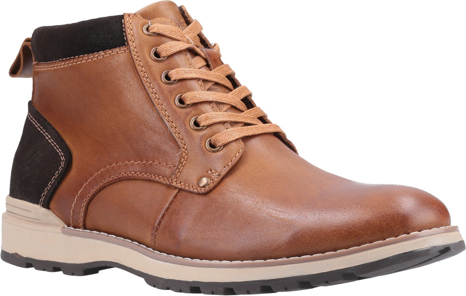 Hush Puppies Men's Dean Lace Up Boot Various Colours 31281 - TAN 6