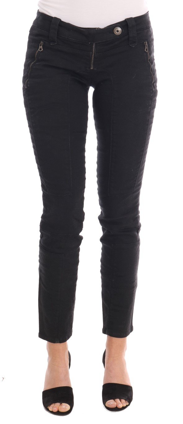 Ermanno Scervino Women's Slim Fit Jeans Black PAN20001 - IT40|S