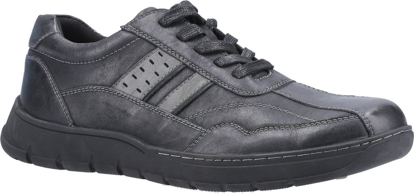 Fleet & Foster Men's Harrison Lace Up Shoe Trainer 30259-51532 - Black 8
