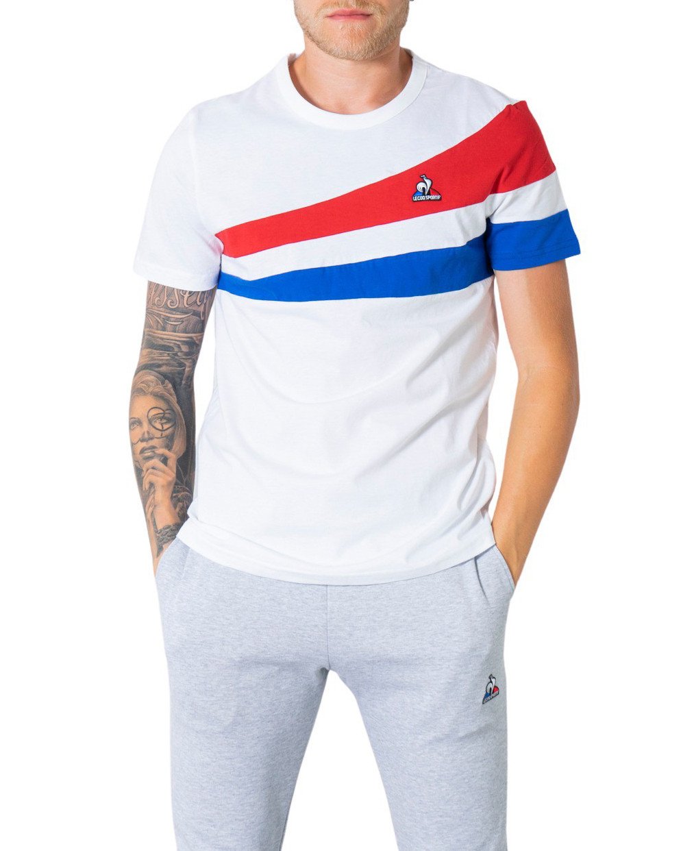 Le Coq Sportif Men's T-Shirt Various Colours 305040 - white S
