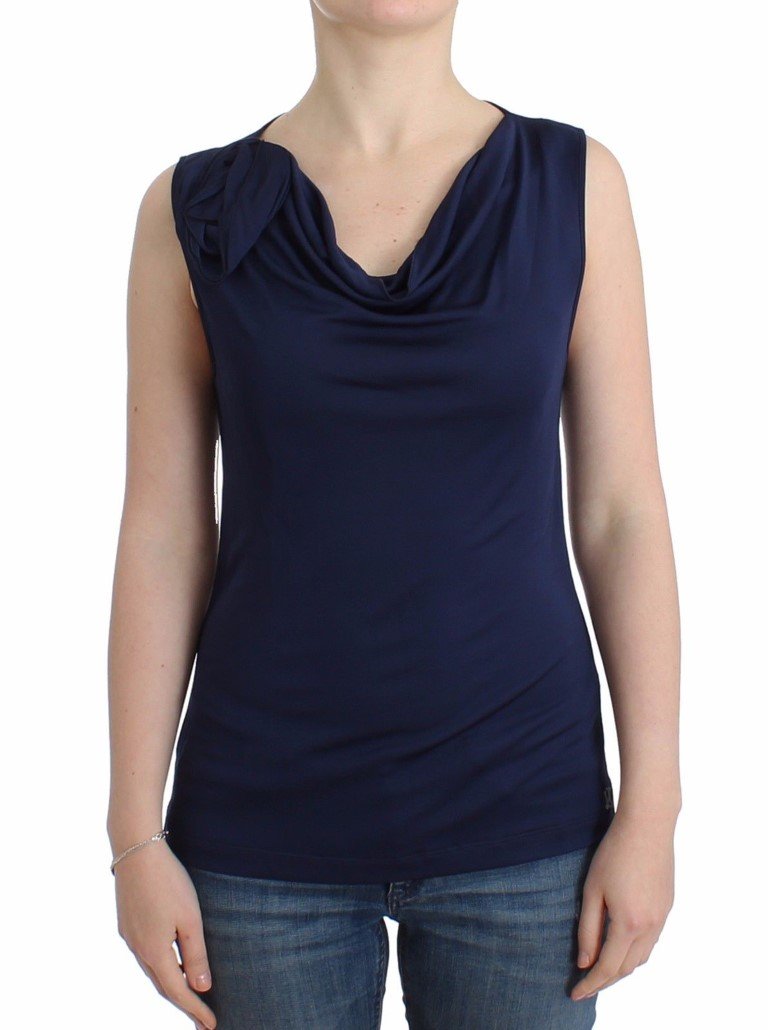 John Galliano Women's Sleeveless Top Blue SIG11887 - XS