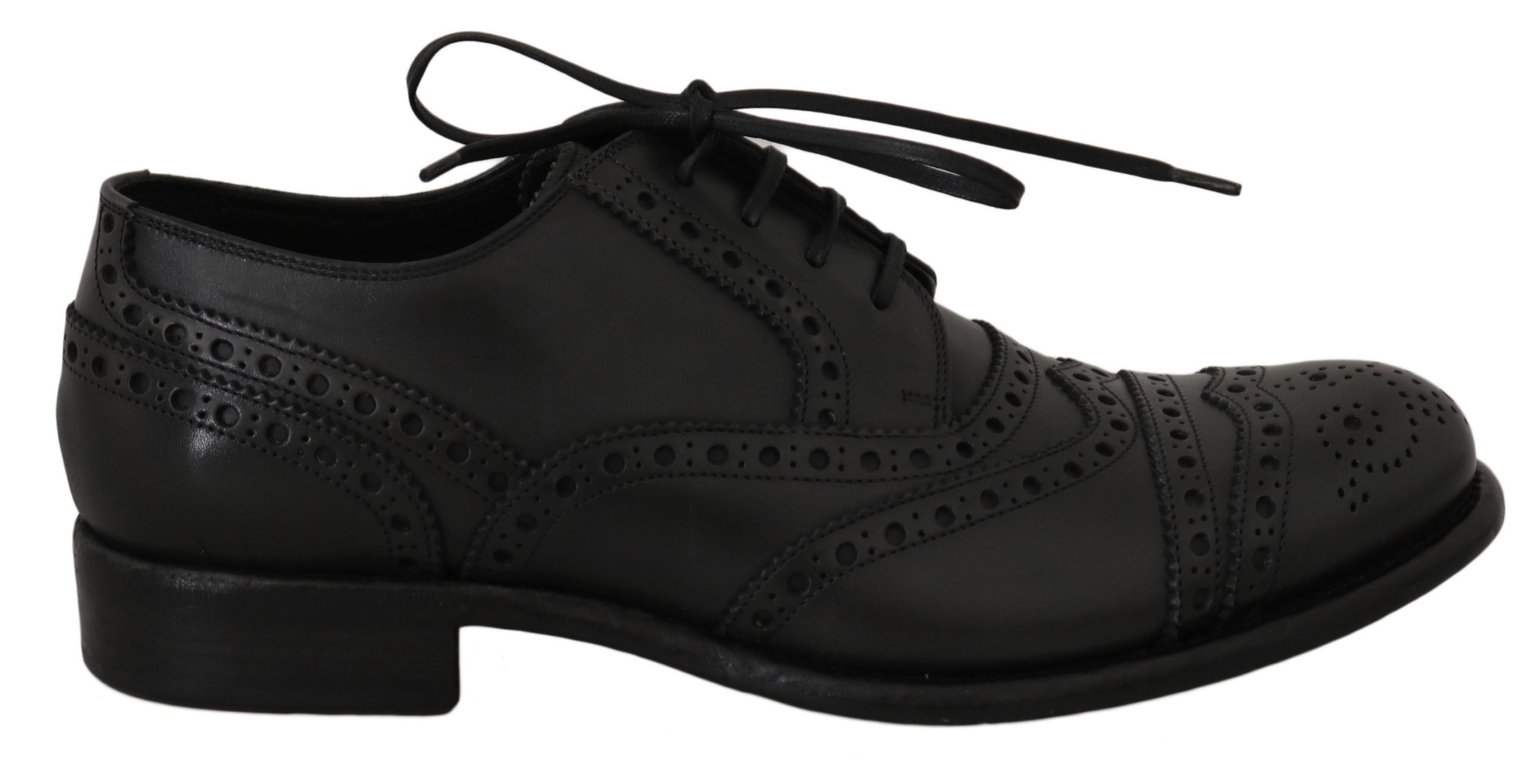 Dolce & Gabbana Men's Leather Wingtip Oxford Dress Gray MV2358 - EU40/US7