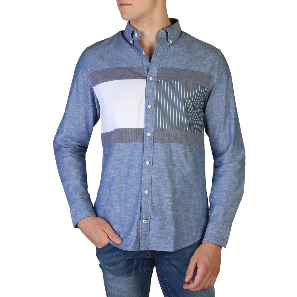 Tommy Hilfiger Men's Shirt Blue MW0MW06435 - blue S