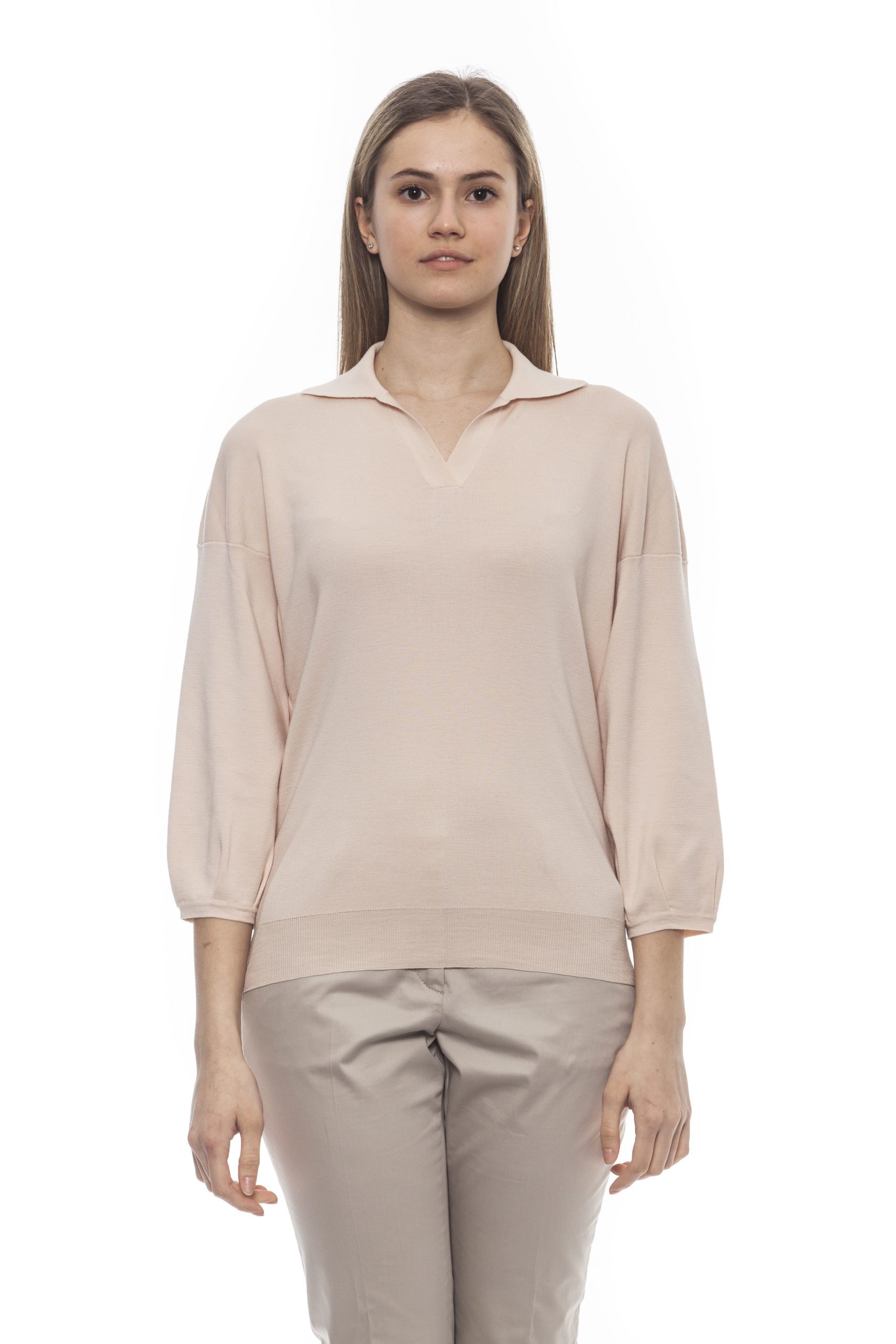 Peserico Women's Rosa Sweater Pink PE1383077 - IT42 | S
