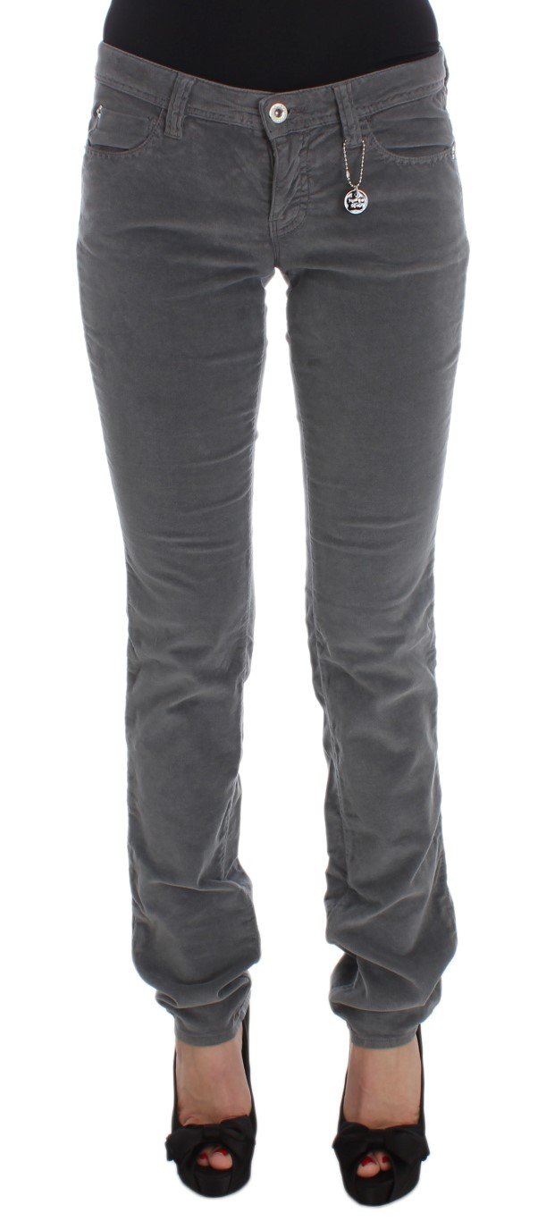 Costume National Women's Cotton Super Slim Corduroys Jeans Gray SIG32591 - W25