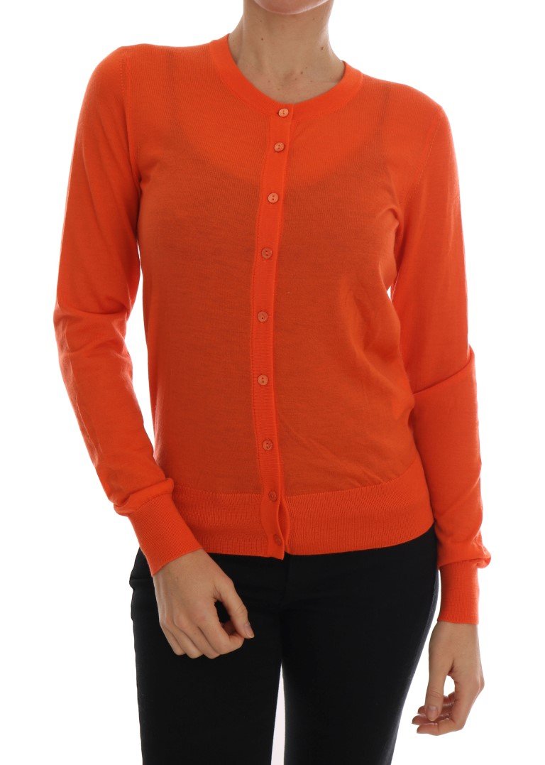 Dolce & Gabbana Women's Cashmere Cardigan Orange TSH1758 - IT40|S