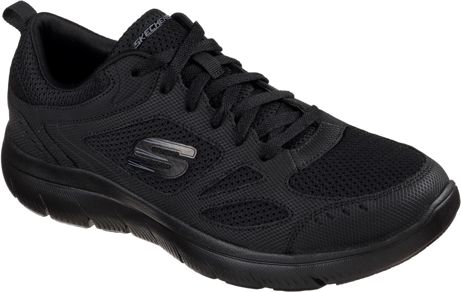 Skechers Men's Summits South Rim Sports Trainer Various Colours 30705 - Black/Black 6