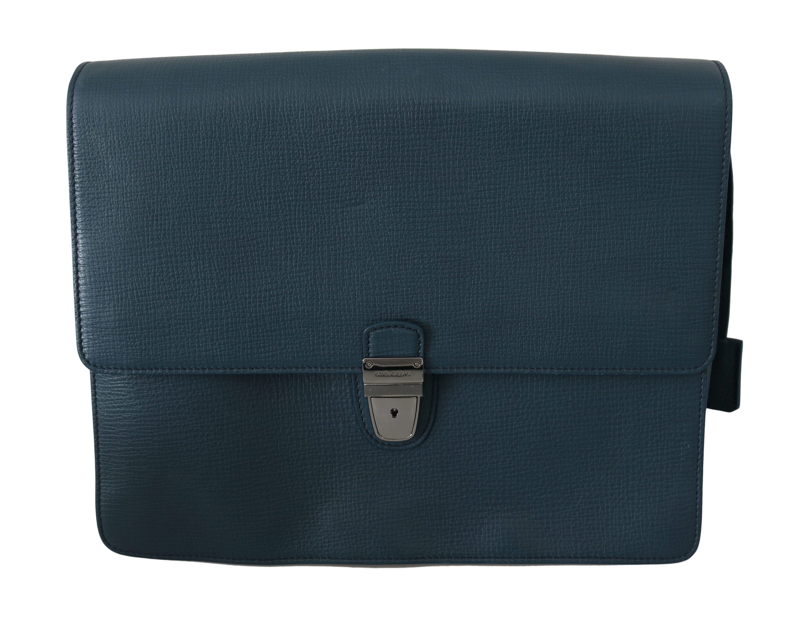 Dolce & Gabbana Men's Laptop Messenger Bag Blue VAS8710