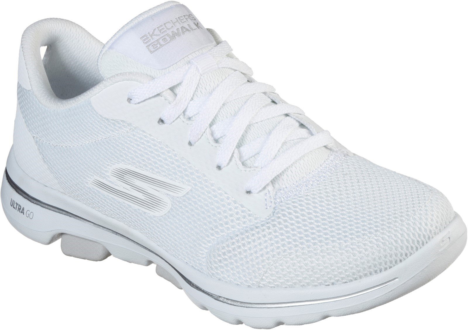 Skechers Women's Gowalk 5 Lucky Sports Trainer Various Colours 31033 - White 3