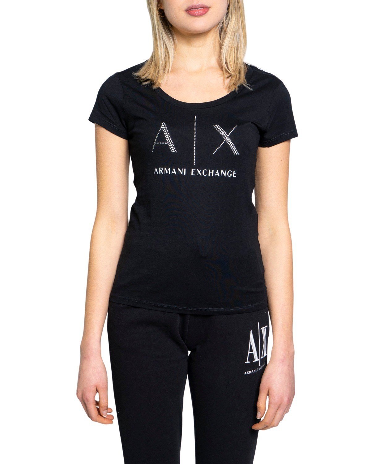 Armani Exchange Women's T-Shirt Various Colours 190484 - black XS