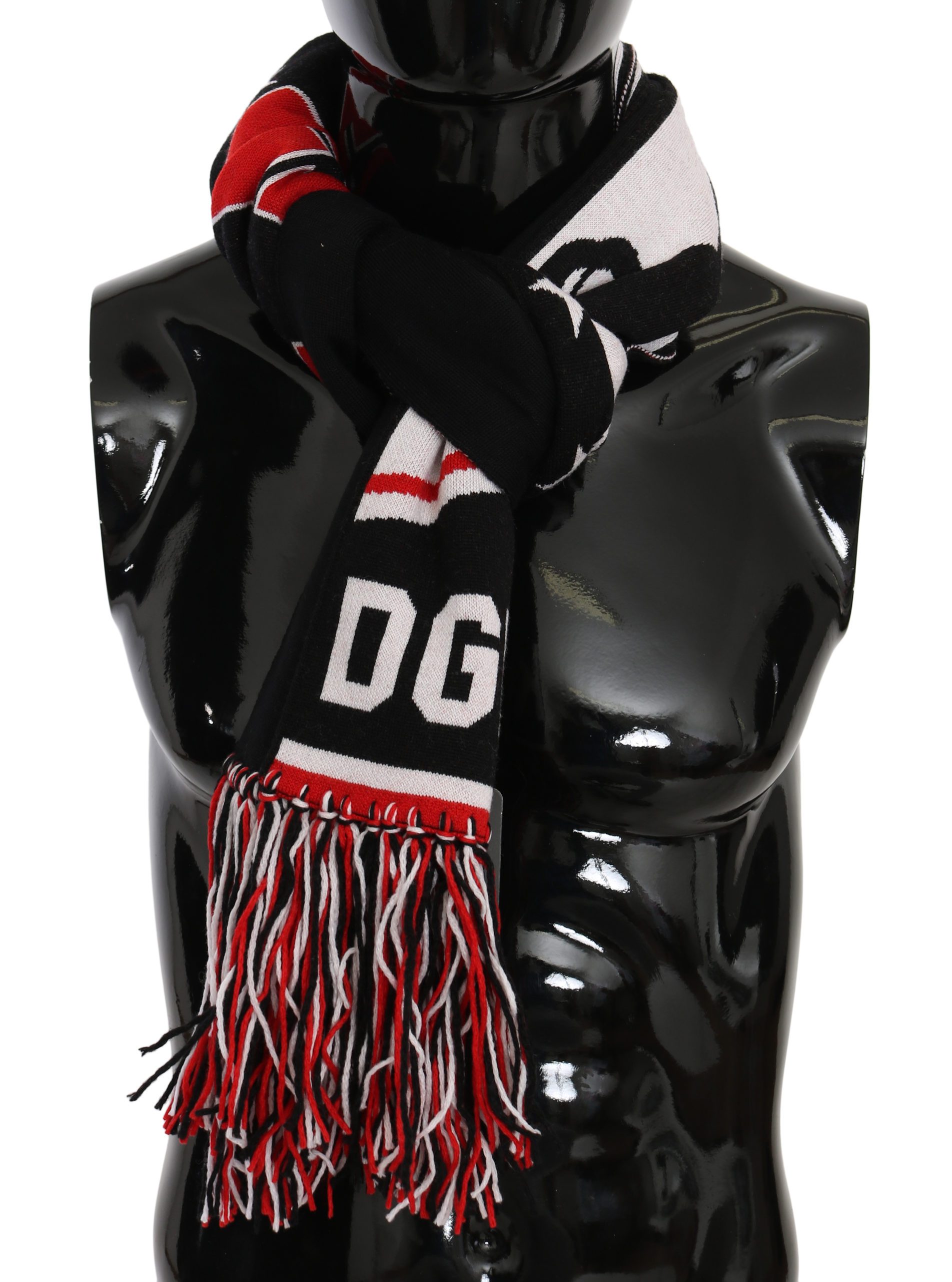 Dolce & Gabbana Men's DG Royals Fringe Wrap Scarf Multicolor MS6087