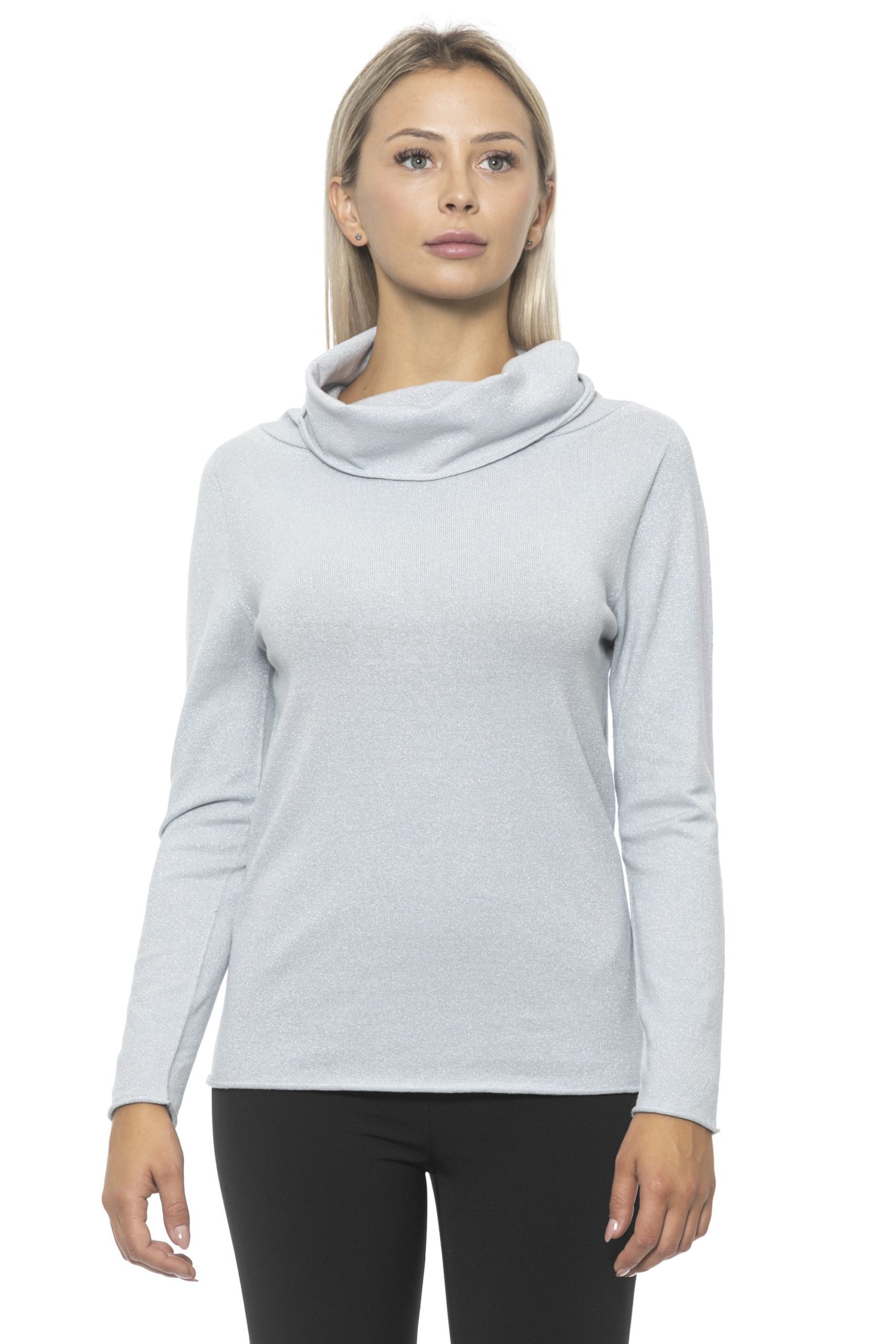 Alpha Studio Women's Perla Sweater Gray AL1314725 - IT40 | XS