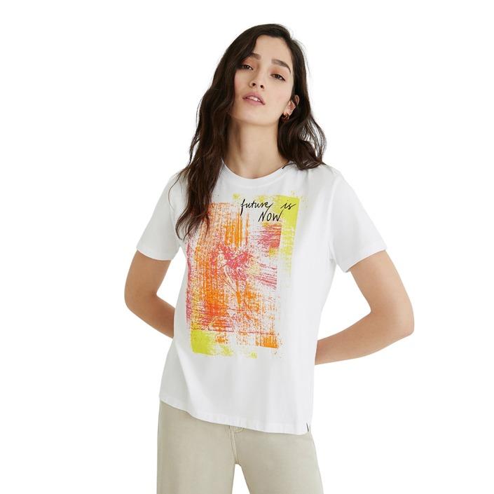 Desigual Women's T-Shirt White 270496 - white S