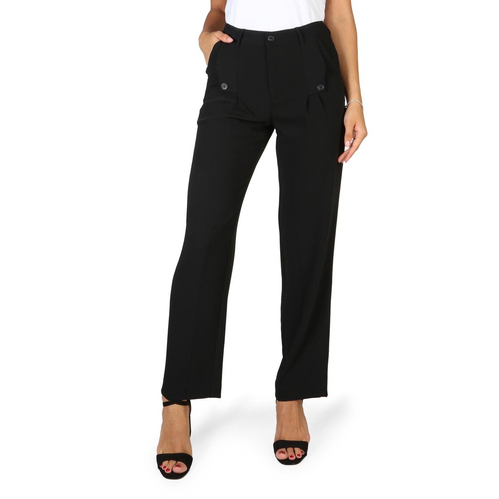 Emporio Armani Women's Trousers Black VJP17TVJ131 - black 36 EU