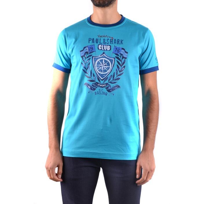 Paul&shark Men's T-Shirt Blue 161623 - blue L