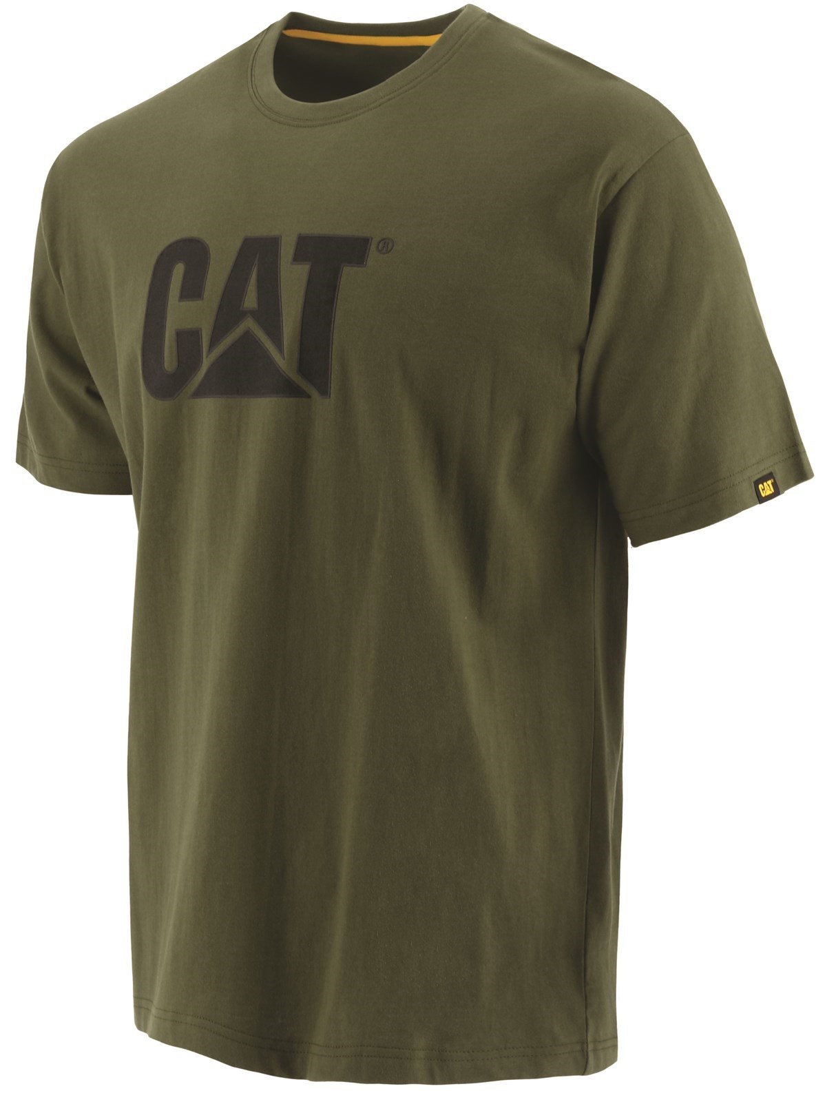 Caterpillar Unisex Trademark Logo T-Shirt Various Colours 25301 - Chive Sml
