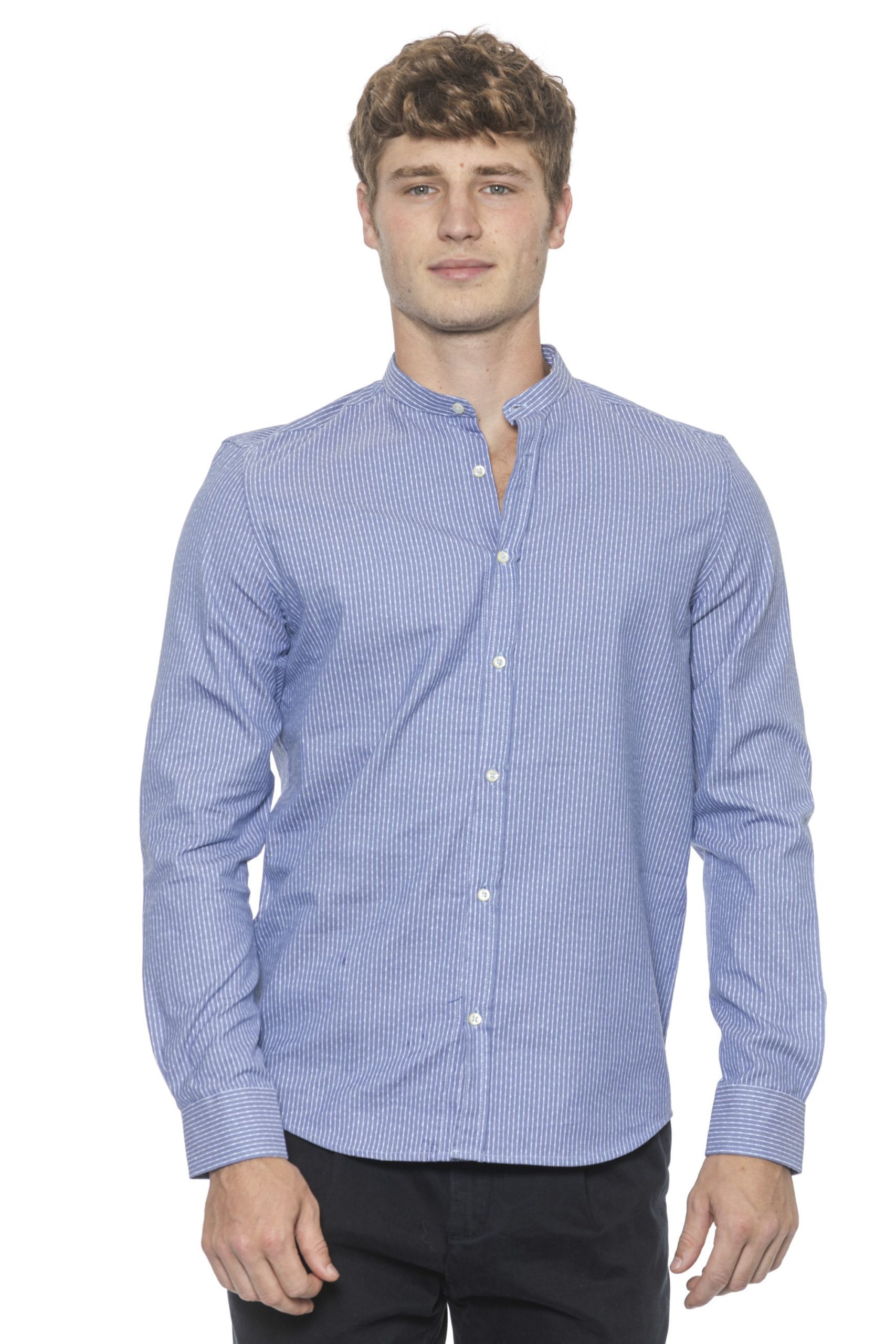 Alpha Studio Men's Azzurro Sky Shirt Light Blue AL1394932 - IT50 | L
